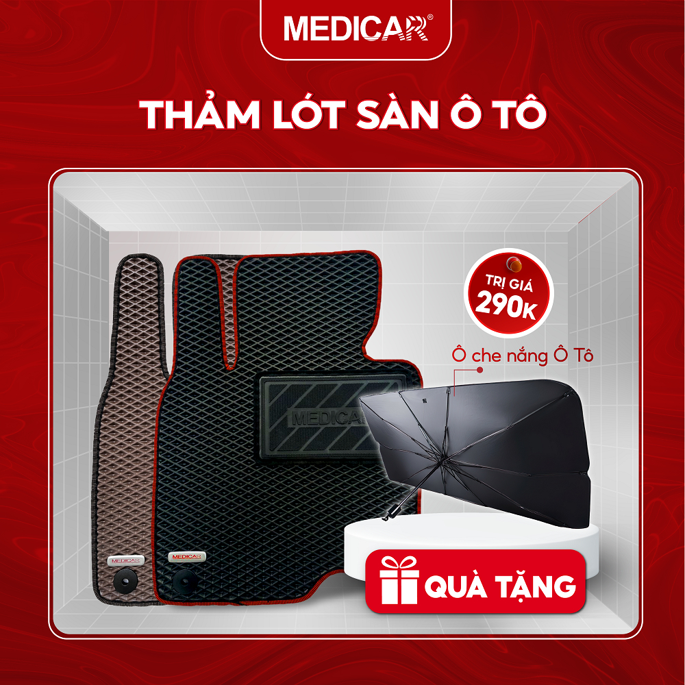 Thảm lót sàn ô tô Medicar xe Nissan Kicks (2022-&gt;Hiện Tại) - chống nước, không mùi, ngăn bụi bẩn
