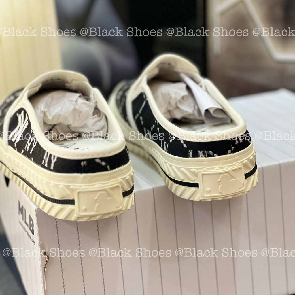 Sục Mule Dia New York Monogram Yankess Black White Phong Cách Trẻ Trung