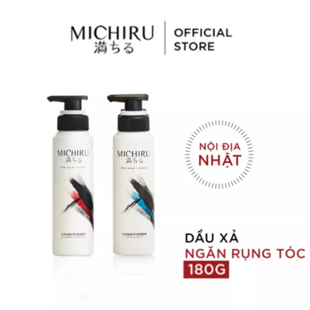 Chính hãng - Date 2025- Dầu Xả MICHIRU ngăn rụng tóc đến 95% 180g/ chai