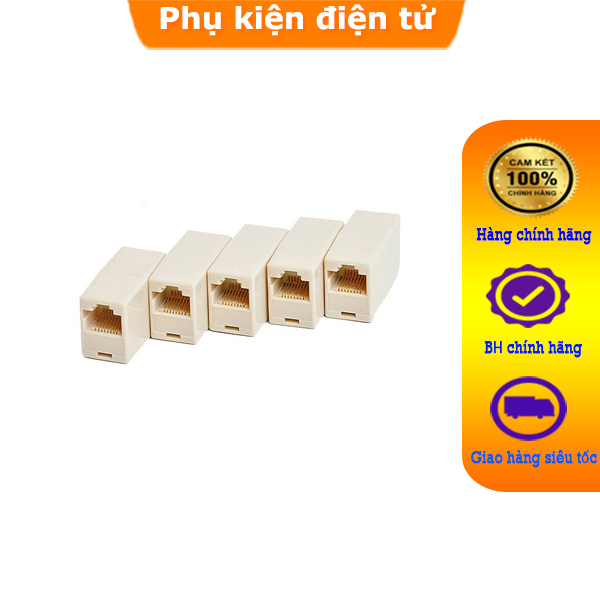 Đầu nối mạng RJ45,Dùng để nối 02 đầu dây cáp với nhau.