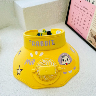 Mũ chống nắng cho bé, mũ không nóc, có quạt vành mũ siêu cute