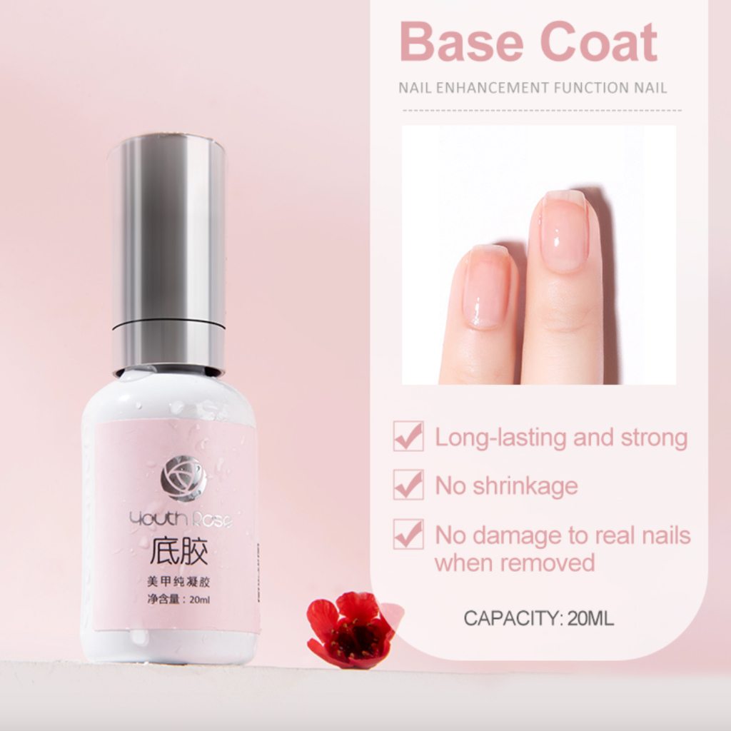 Top bóng, base, cứng móng hoa hồng chính hãng mẫu mới 20ml có xuất VAT