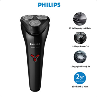 Máy cạo râu khô & ướt du lịch Philips, an toàn cho da, bảo hành chính hãng 2 năm - S1103/02