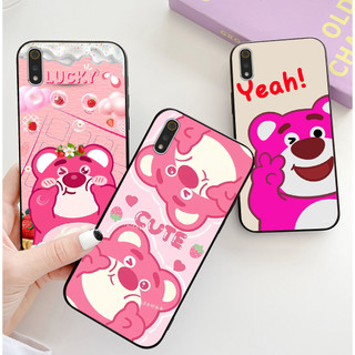 Ốp lưng xiaomi redmi 7a / redmi 8a / redmi 9a in hình gấu dâu siêu dễ thương cute lạ