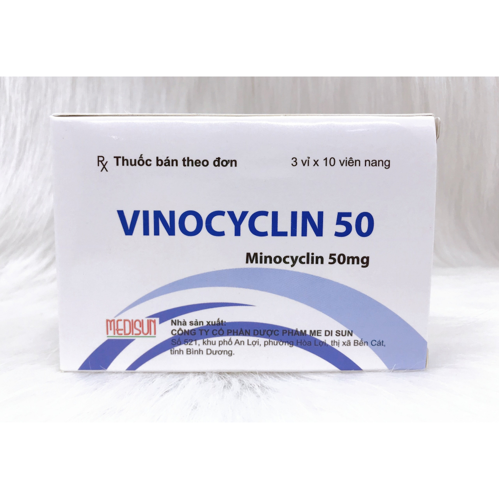 Vinocyclin 50 và vinocyclin 100 giúp giảm tình trạng mụn trứng cá
