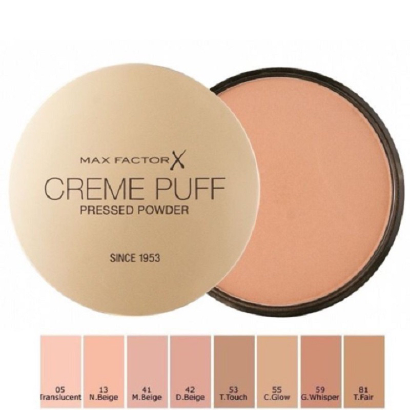 Phấn phủ Phấn dạng nén Max Factor Creme Puff số 81 Truly Fair