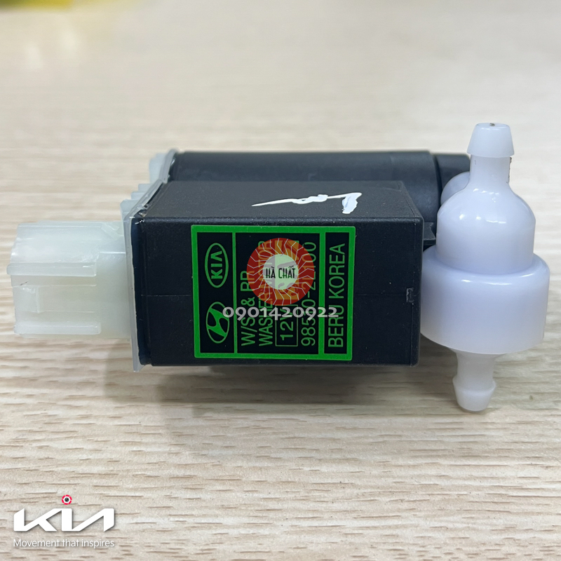 Mô tơ bơm nước rửa kính KIA MORNING 2004-2010 / Nhập khẩu chính hãng KIA MOTORS - HYUNDAI MOBIS Hàn Quốc