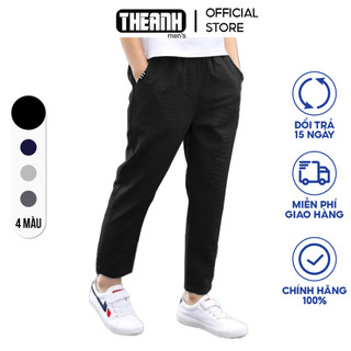 Quần đũi nam dài ống suông dáng âu tây cạp chun dây rút, TA088