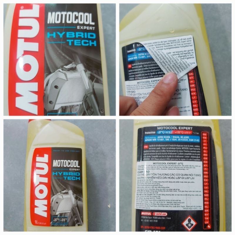 Nước làm mát máy Motul , Nước làm mát máy bằng dung dịch pha sẵn dung tích 1 lít