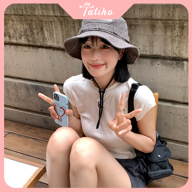 Mũ cao bồi unisẽ nam nữ, nón cotton dày dặn họa tiết trơn phối OUTDOORS phong cách cá tính thời trang xuân hè - Mã NV064