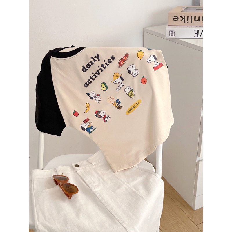 Áo thun babytee raglan daily snupie