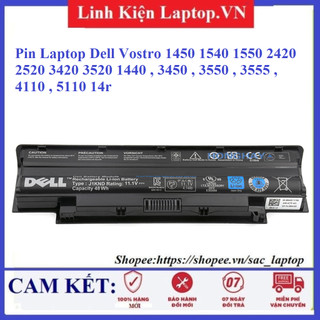 ⚡Pin Laptop Dell Vostro 1450 1540 1550 2420 2520 3420 3520 1440 , 3450 , 3550 , 3555 , 4110 , 5110 14r