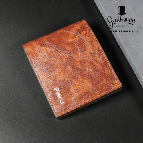 Ví Da Mini Nam Kiểu Dáng Thời Trang Nhiều Ngăn Chất Liệu PU Leather