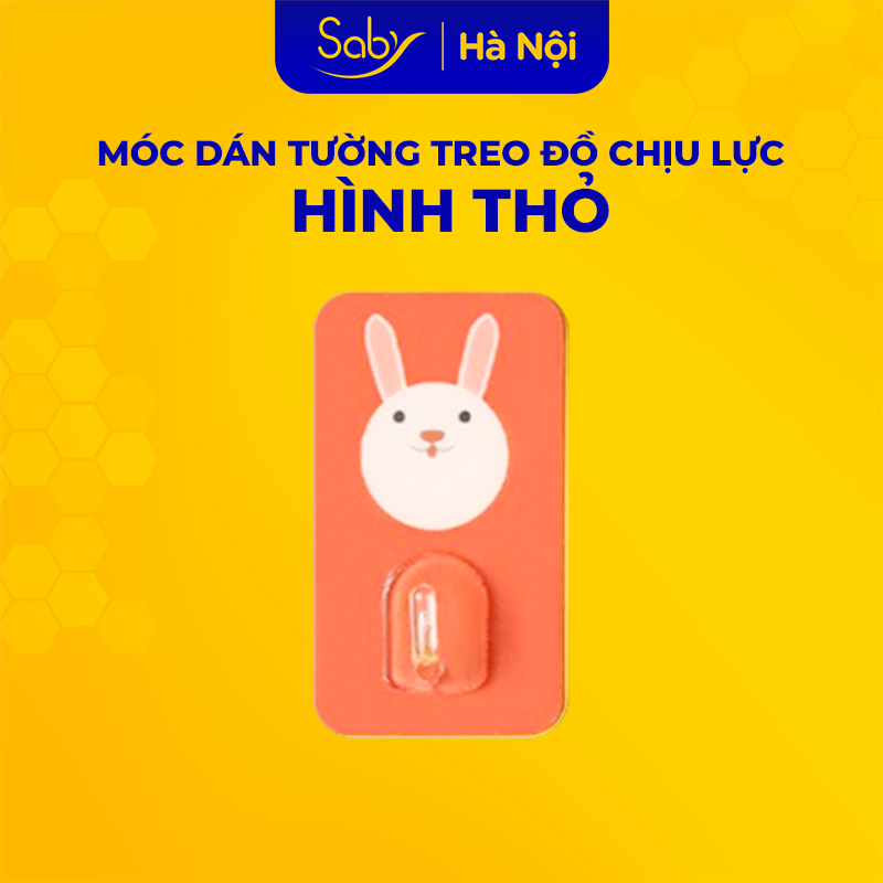 Móc treo đồ dán tường in hình động vật, móc dán tường không cần khoan, chịu lực mạnh hút dán tường tiện lợi