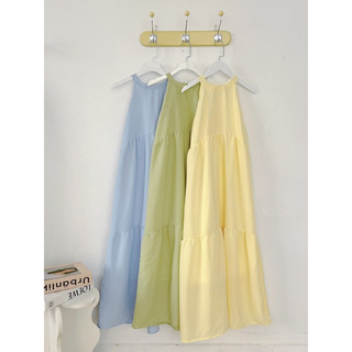 DN082- Đầm yếm maxi 3 màu