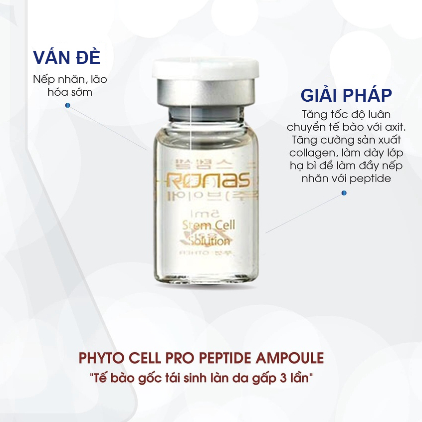 Tế Bào Gốc Ronas Stem Cell Solution Hộp 10 Chai Ronas chính hãng