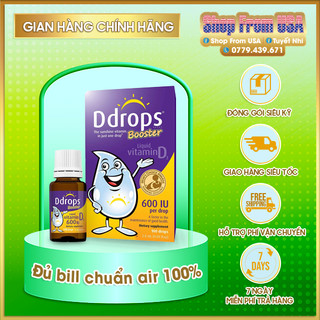 Vitamin ddrops d3 600iu booster _100 giọt date 2025