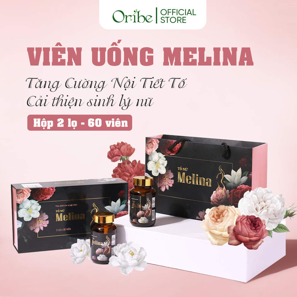 Viên Uống Tăng Cường Nội Tiết Tố Nữ Oribe Melina - Hộp 60 Viên