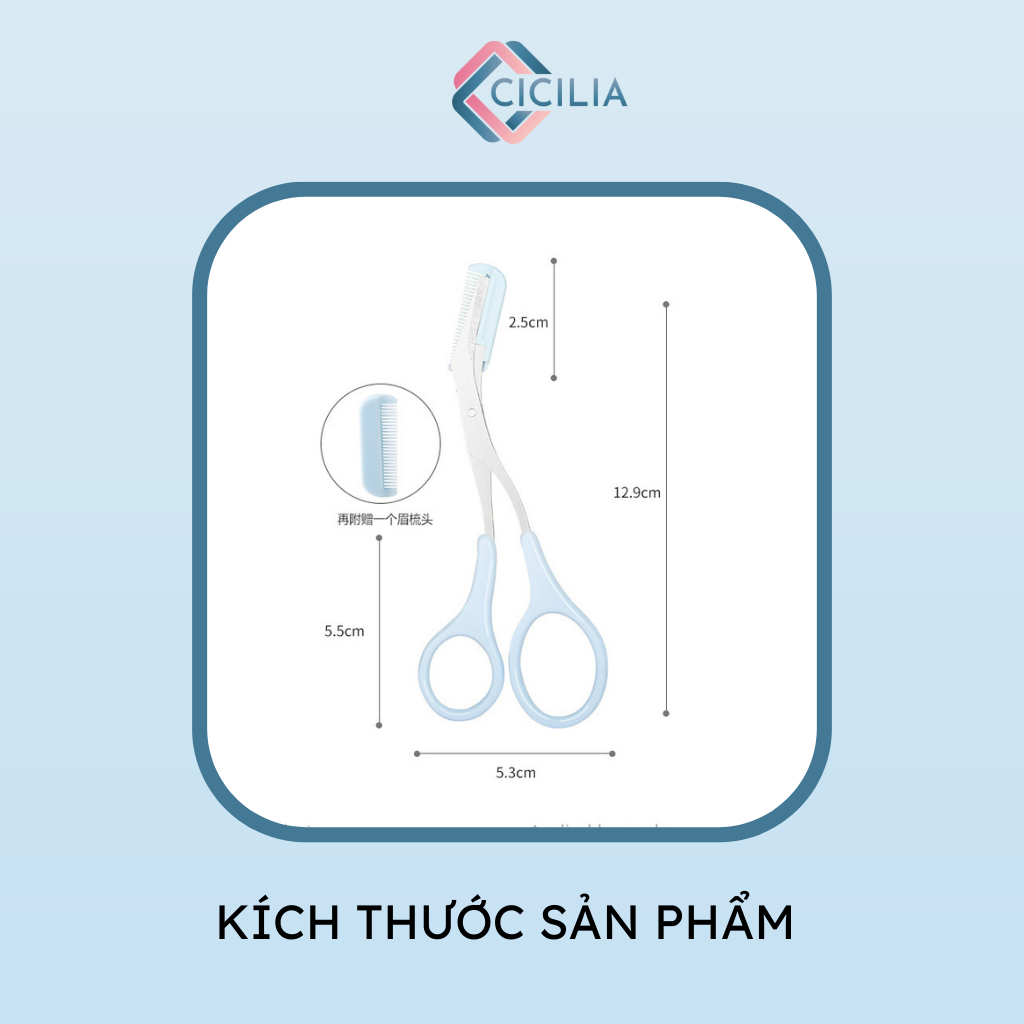 Kéo Cắt Tỉa Lông Mày Trang Điểm Làm Đẹp CICILIA 3093