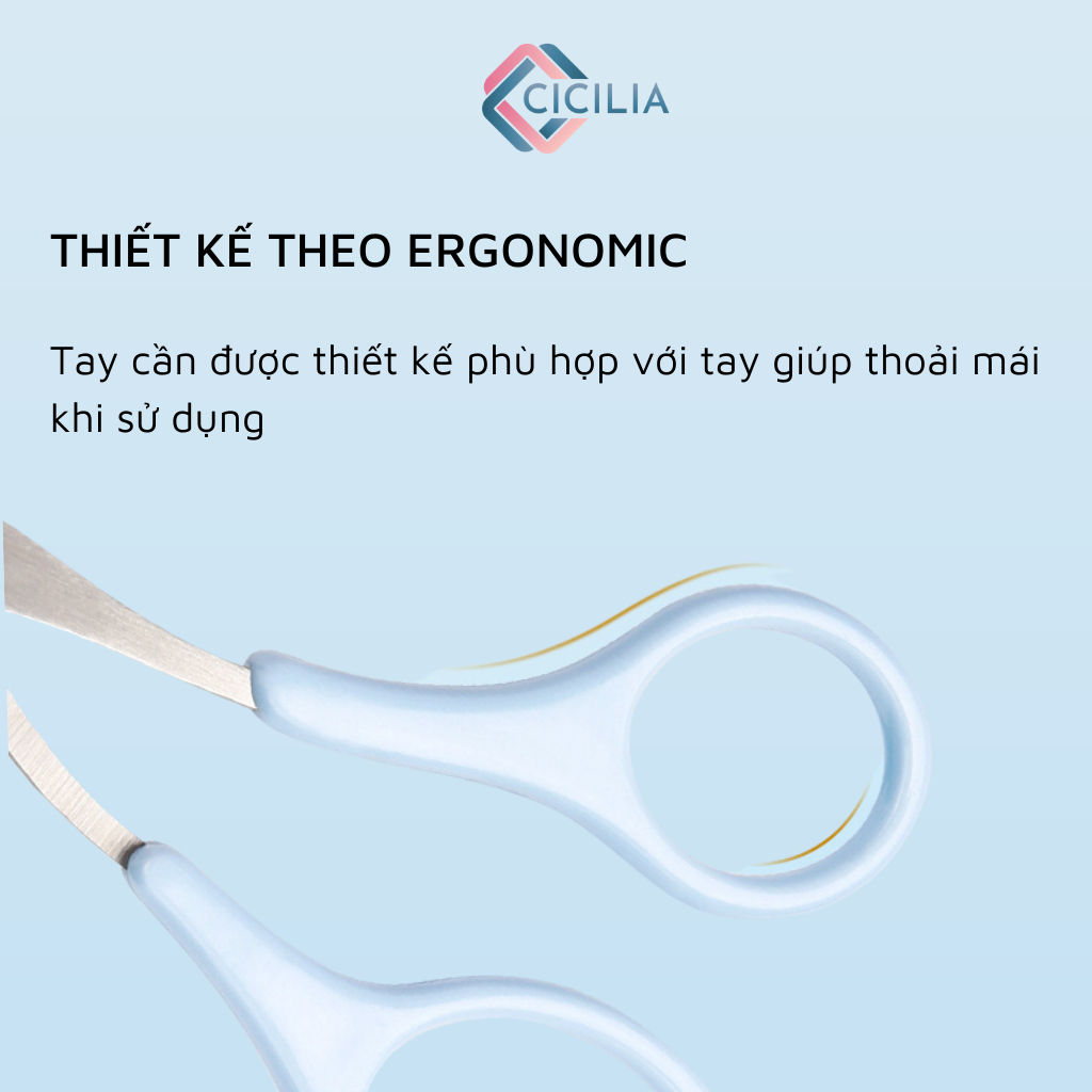 Kéo Cắt Tỉa Lông Mày Trang Điểm Làm Đẹp CICILIA 3093