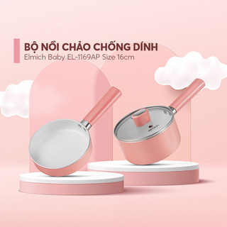 Bộ nồi chảo chống dính Elmich Baby EL 1169AP chính hãng