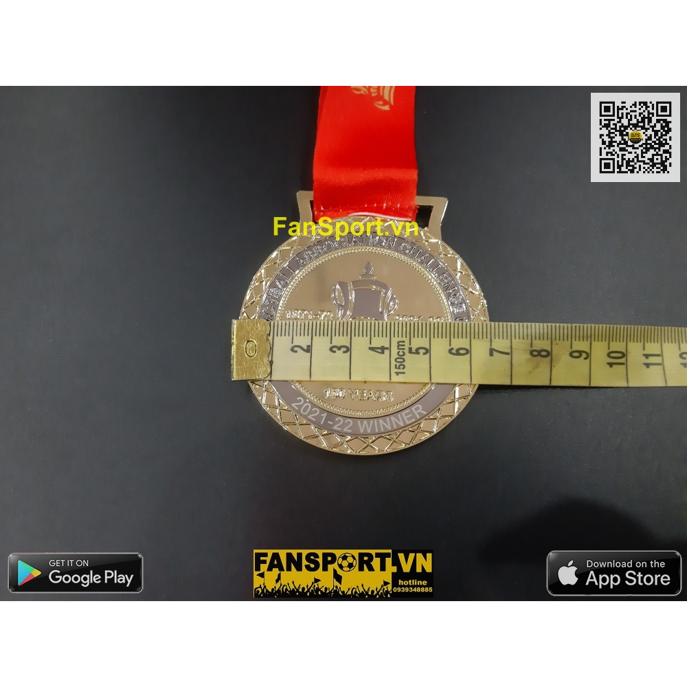 Huy chương vô địch vàng League Cup FA Cup 2021-2022 Liverpool champion winner medal gold