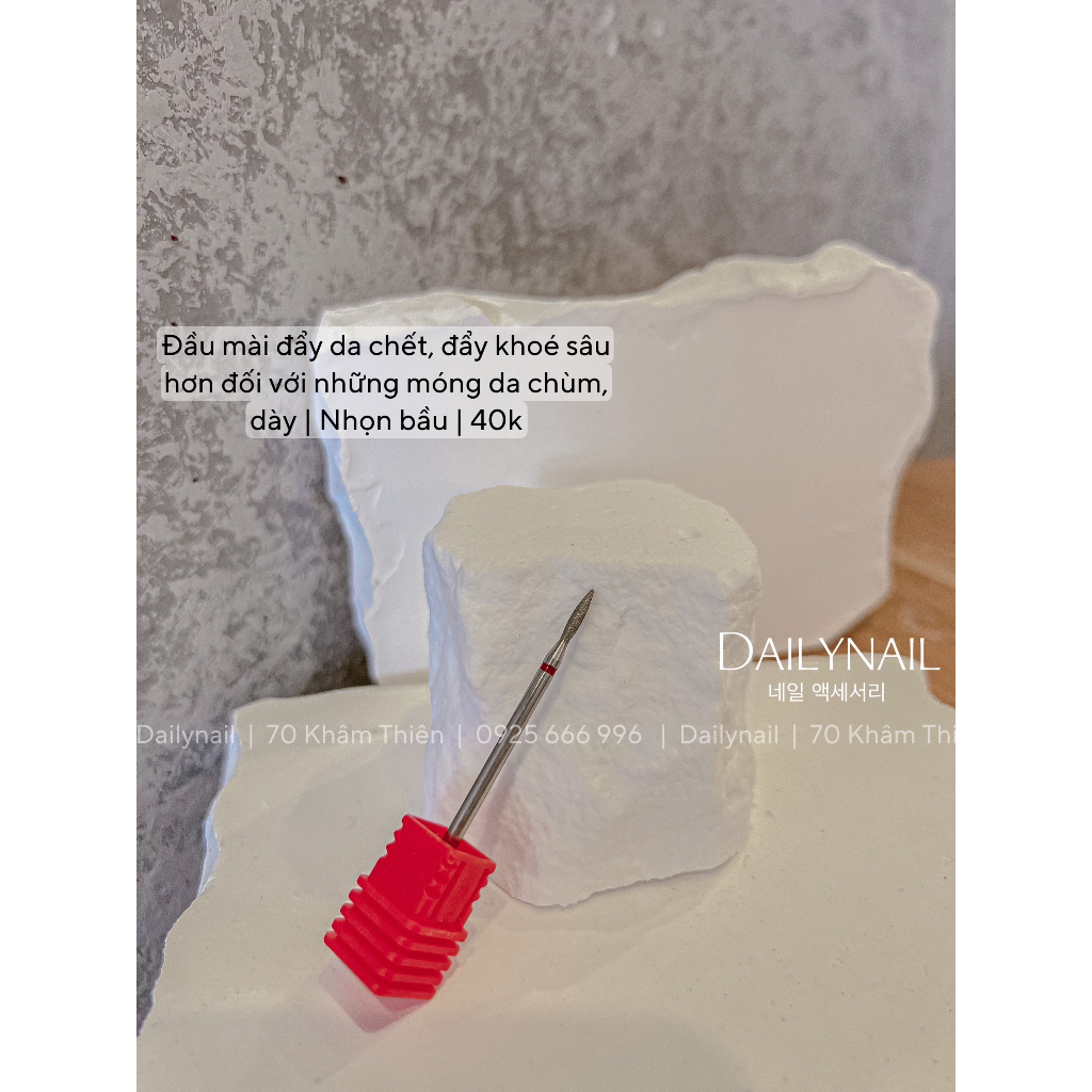 Đầu mài da xử lý móng