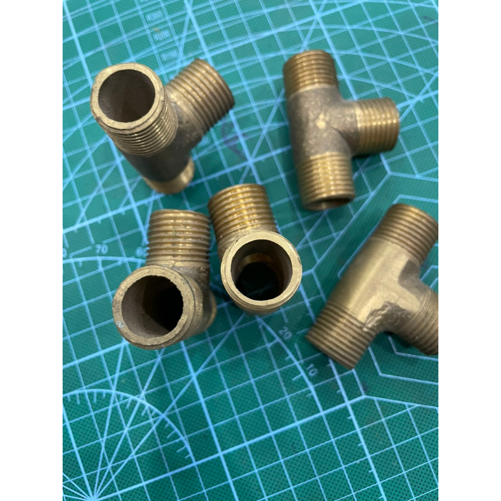 Tê đồng ren ngoài chân ren 21