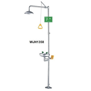 Thiết bị rửa mắt và tắm khẩn cấp hoa sen inox (Bộ)