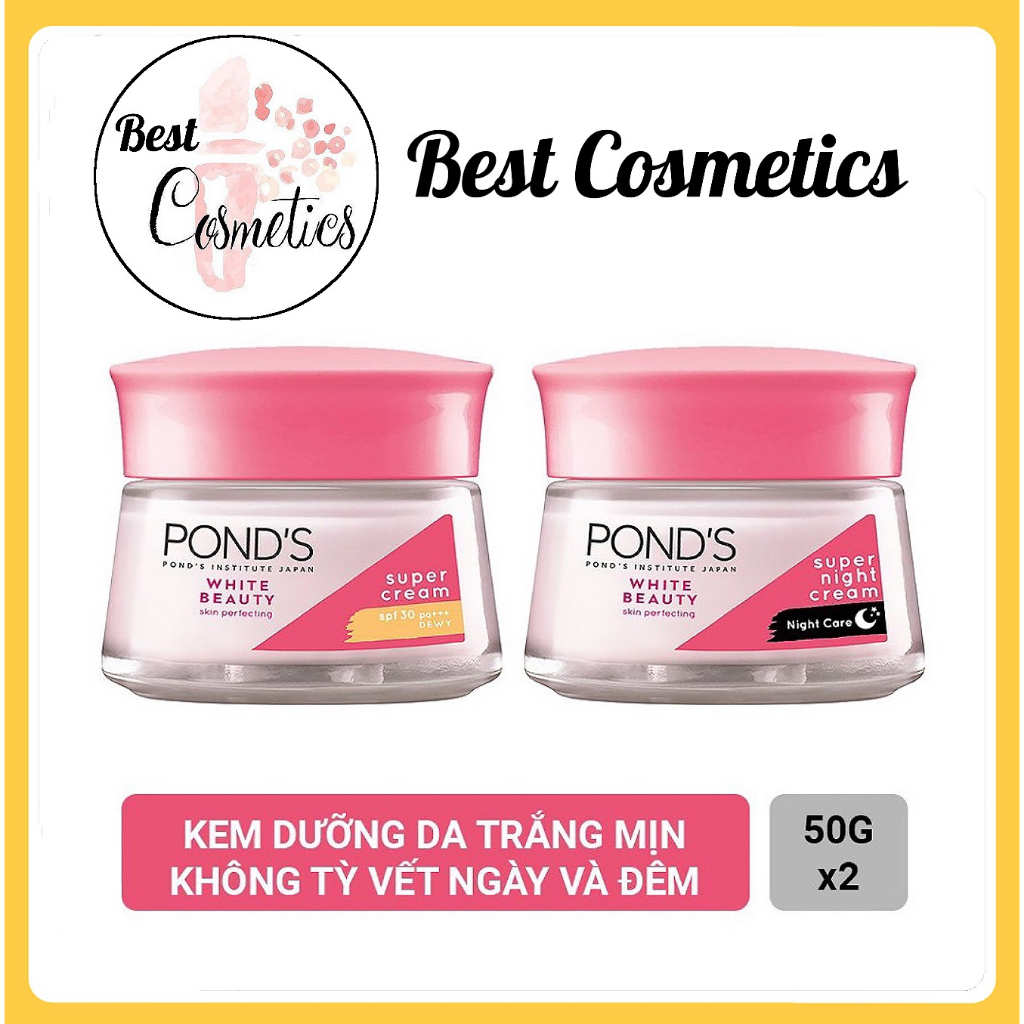 Kem Dưỡng Da POND'S White Beauty Trắng Mịn Không Tỳ Vết Ngày Và Đêm