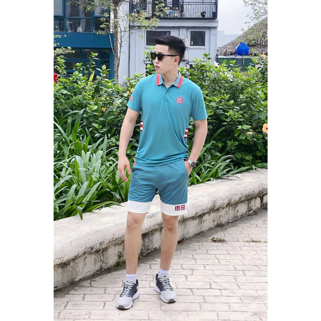 Bộ Uniqlo xanh bạc hà - Thời Trang Thể Thao WinMax Sport