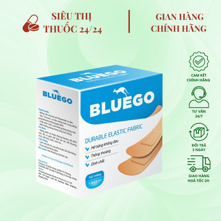 [ Hộp 102 Miếng ] Băng Cá Nhân Bluego ⚡ CAM KẾT GIÁ RẺ NHẤT ⚡ Băng Cá Nhân Bịt Vết Thương Vải Co Giãn Cao Cấp