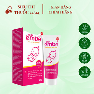 Kem Em Bé Bôi Hăm Tã Tuýp 20g ⚡ CAM KẾT CHẤT LƯỢNG ⚡ Kem bôi da cho bé giảm triệu chứng sưng, đỏ, ngứa do côn trùng cắn