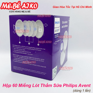 Miếng lót thấm sữa Philips Avent dùng một  lần (60 cái/hộp)