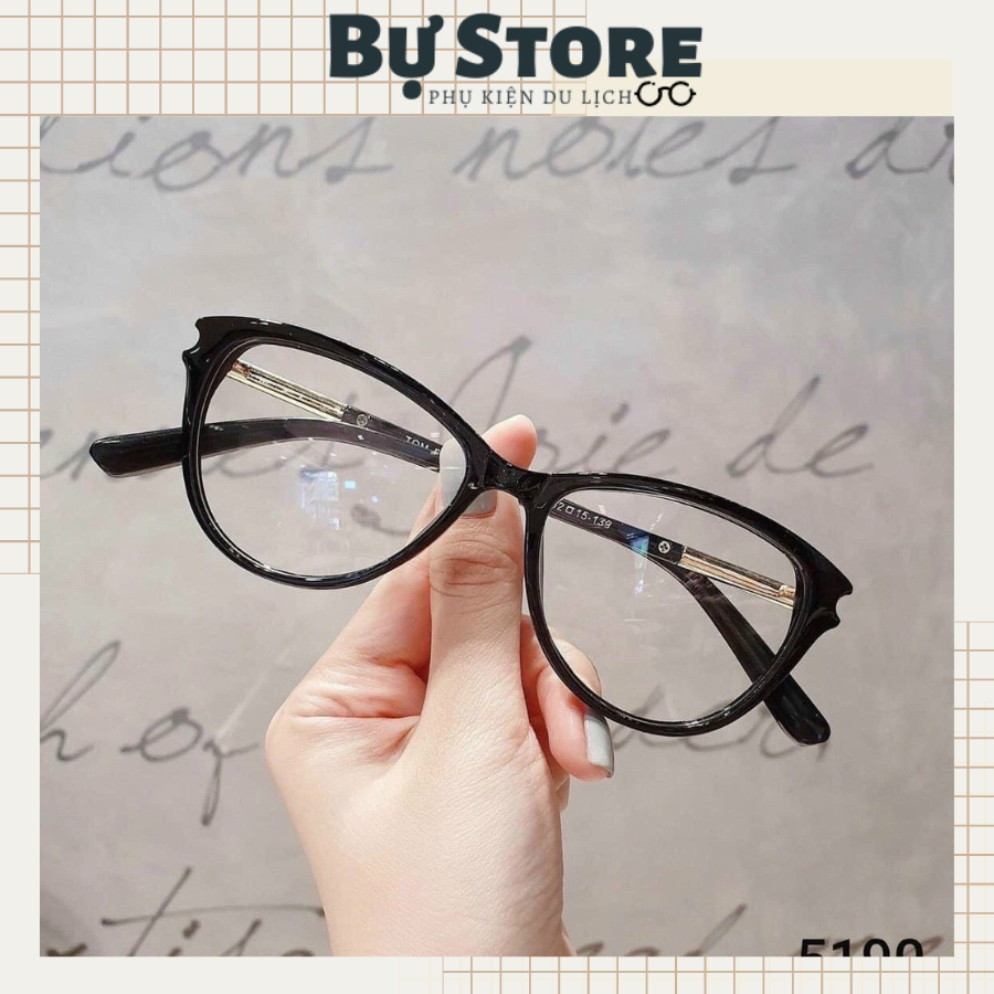 Gọng kính giả cận kiểu dáng mắt mèo chân nhỏ thời trang - Bự Store - MS 1088