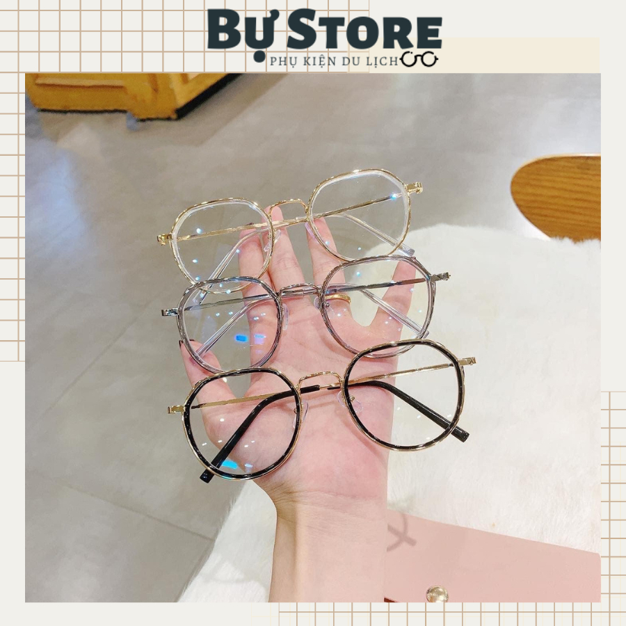 Gọng kính đa giác vintage unisex nam nữ thời trang - Bự Store -  HL 2018