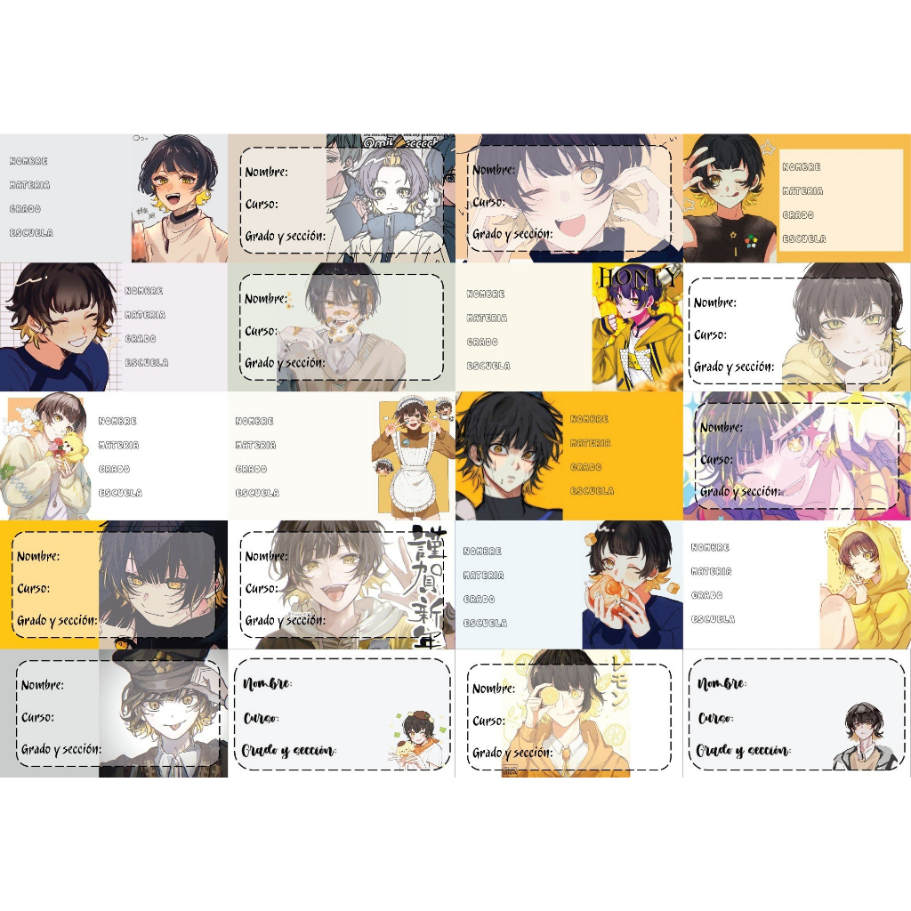 Nhãn vở Anime Blue lock nhân vật Meguru Bachira