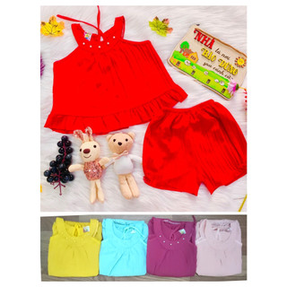Bộ tơ xốp cổ tròn bé