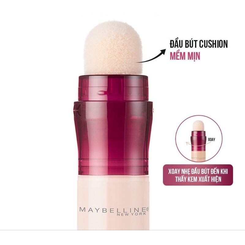 Bút Cushion che khuyết điểm giảm quầng thâm Maybelline 6ml