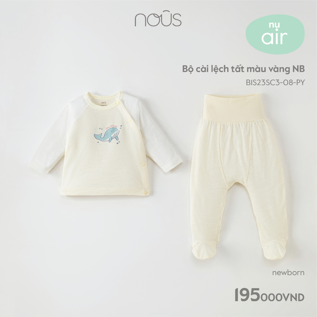 Quần áo sơ sinh body cho bé Nous - Chất liệu Nu Petit (Cho bé dưới 5 kg)