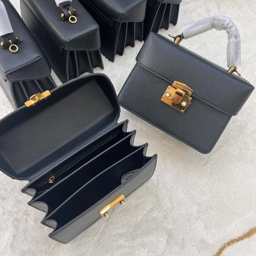 Túi xách hình hộp chữ nhật Classic Push Lock - 50701030CK2