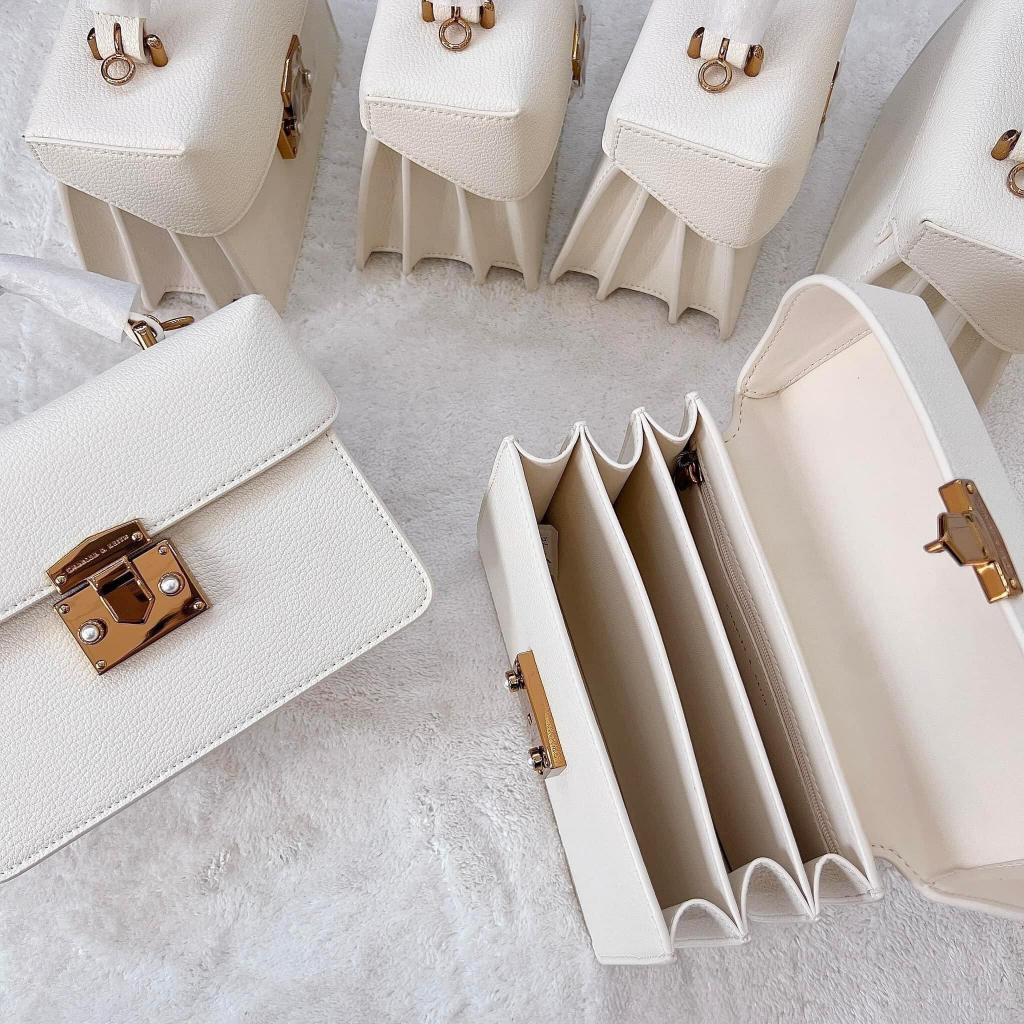 Túi xách hình hộp chữ nhật Classic Push Lock - 50701030CK2