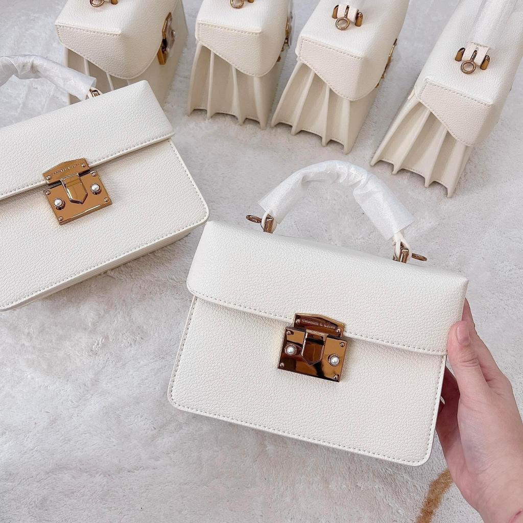 Túi xách hình hộp chữ nhật Classic Push Lock - 50701030CK2