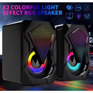 [Mã ELHACE giảm 4% đơn 300K] Loa vi tính mini 2.0 LeerFei YST-1046 bass siêu trầm, led nhiều màu sẵn hàng