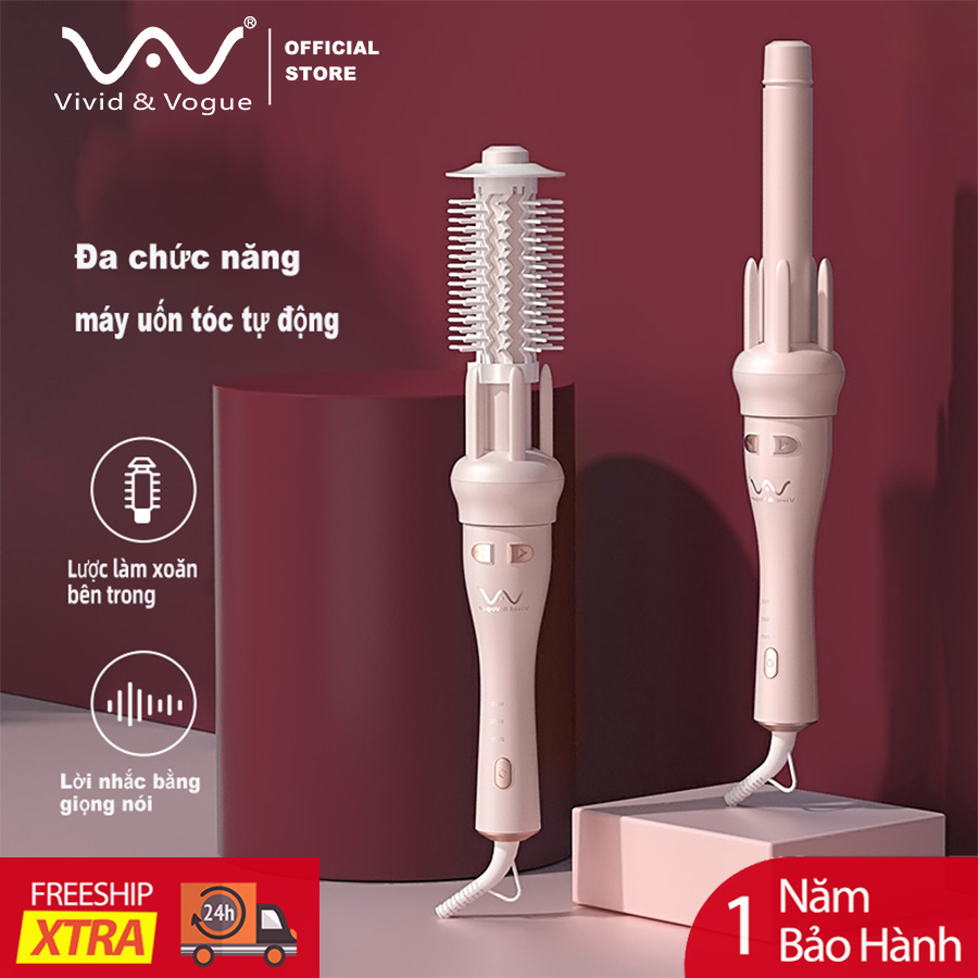 Máy uốn tóc Vivid & Vogue 3Gen tự động chất lượng cao chuyên dụng 28mm