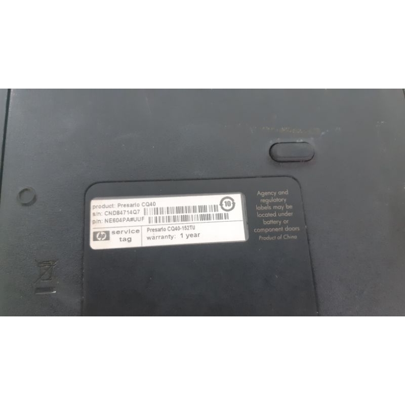 Laptop HP compaq CQ40