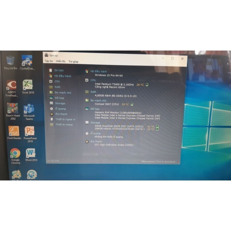 Laptop HP compaq CQ40