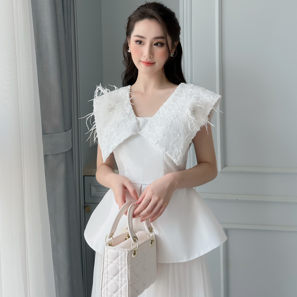 Sét Áo Lông Vũ Mix Chân Váy Hàng TKCC 𝗧𝗛𝗨𝗬 𝗡𝗚𝗔 𝗦𝗧𝗨𝗗𝗜𝗢