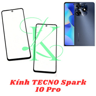 Kính ép trên màn hình máy tecno spark 10 pro