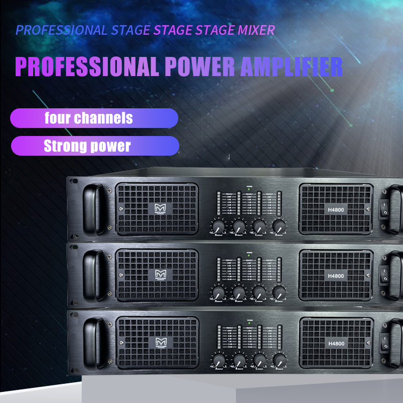 Cục Đẩy Công Suất 4 kênh Professional amp MartinH 4800 Dùng cho Gia Đình, Phòng Hát , Sự Kiện, Nhập khẩu nguyên chiếc.